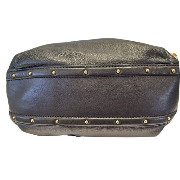 MICHAEL KORS Large Black Leather Studded Buckle Handbag/Shoulder Strap Tote Chic - Picture 13 of 14